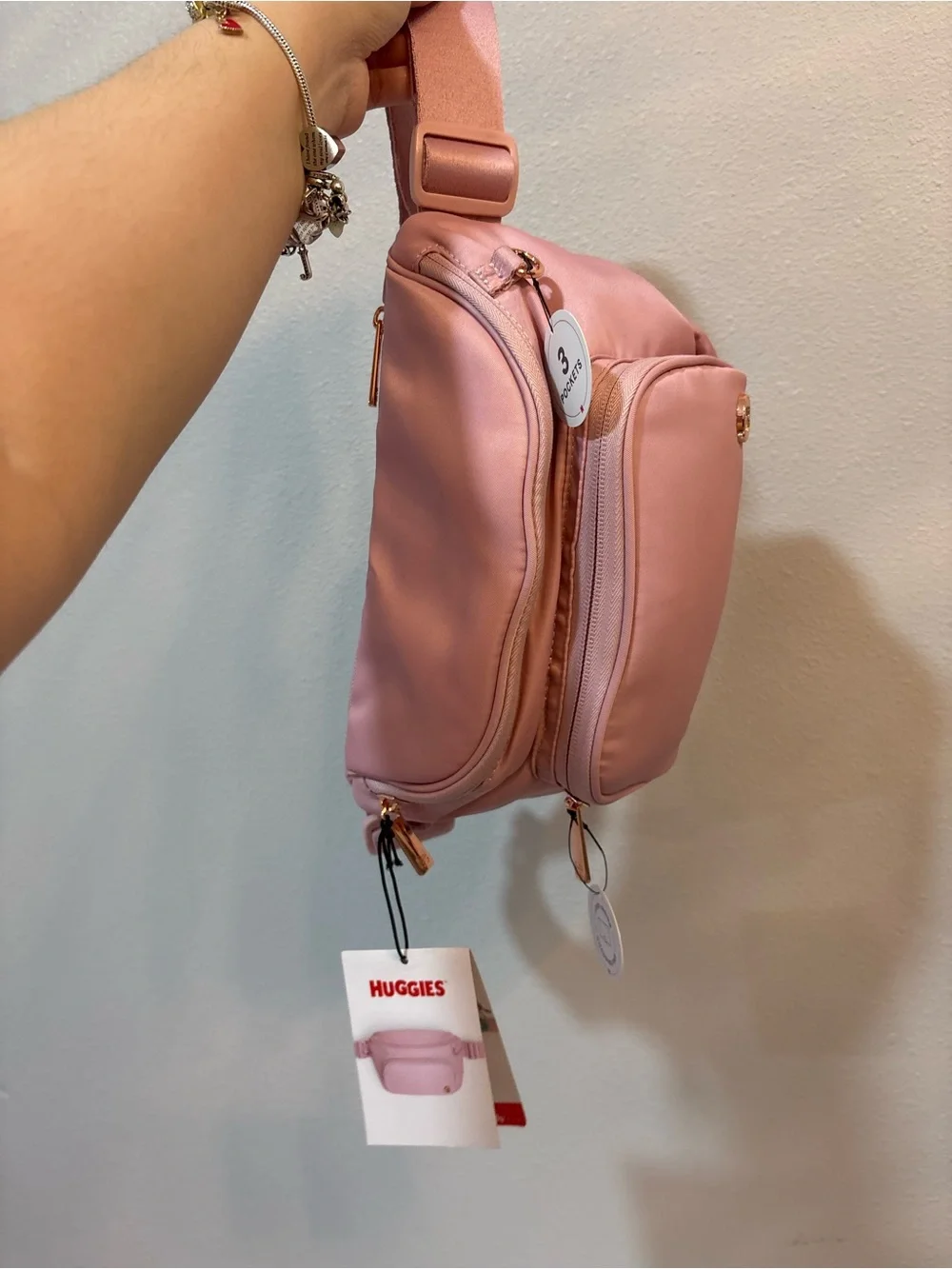 Pink Crossbody Baby Bag Sling - Unbranded
